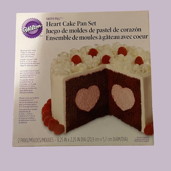 Wilton Heart Cake Pan Set NWT - Picture 1 of 3